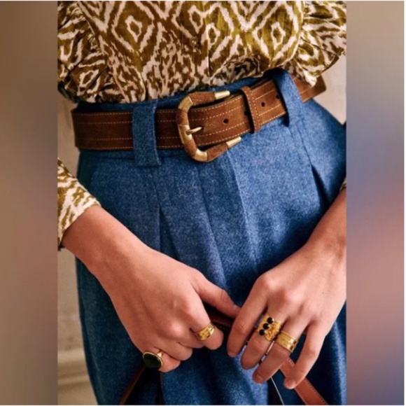 Sezane Theophile Trousers in Blue 8 (FR 40) - Picture 1 of 10